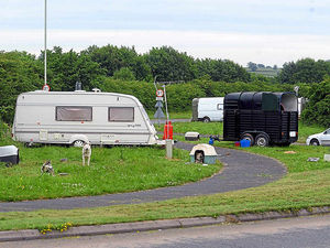 Supporting image for story: Mound plan to thwart travellers at Shropshire M54 services