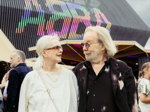 Supporting image for story: Benny Andersson and Anni-Frid Lyngstad reunite for third Abba Voyage anniversary