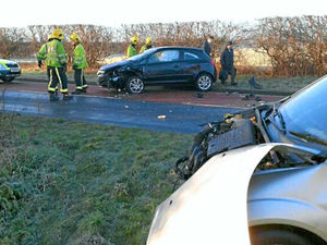 Supporting image for story: Woman is taken to hospital after two cars crash on Streetly road