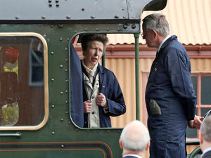 Supporting image for story: Princess Anne takes charge at Severn Valley Railway