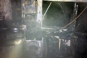 Devastation caused by the fire. Photo: @GreenWatch_FP