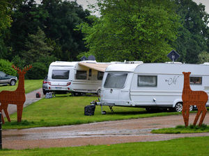 Supporting image for story: PICTURES: Travellers set up illegal camp on Dudley parks
