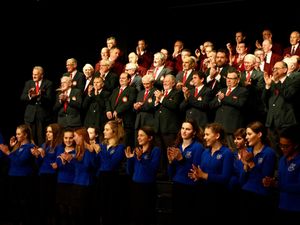 Supporting image for story: Choir raises the roof for celebration as plans for £1m theatre showcased