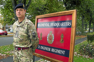 Supporting image for story: Telford army officer's OBE for Afghan engineering skills