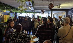 Frankville was one of the many bars which were busy on Saturday in Shrewsbury