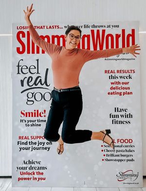 Jumping for joy! Abby enjoys being almost 3 stone lighter and hopes to inspire others to lose weight too. 