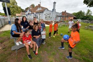 Girls from Ladies Lightmoor Under 9's,  Lawley Galaxy FC, Galaxy Girls, Allscott Heath FC. Deedee Fijabi 8, and watching is:  Kellie Cheshire, Manager: Sam Cowill and Mary-Anne Clayton and Kelly Gilpin from one of the team sponsors