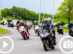 Supporting image for story: 3,000 bikers hit the M54 for huge charity run