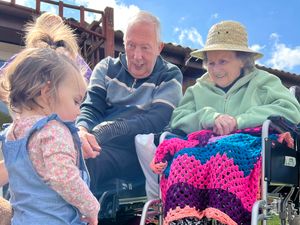 Supporting image for story: Nursing home residents receive special visit from pre-school children 