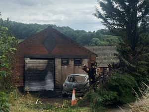 Supporting image for story: Bonfire spreads and destroys car in Shropshire border village