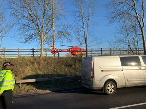 Supporting image for story: Long delays as air ambulance sent to M6 crash near Stafford