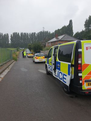 Officers at the scene. Photo: Darlaston Police