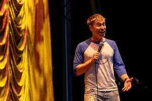 Russell Howard at Ludlow Castle Comedy Festival. Photo: Andy Hughes