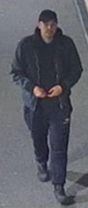 This CCTV image has been released by British Transport Police after a man was left injured following robbery. Photo: British Transport Police