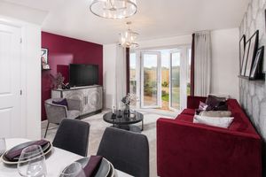 A living space in a Norbury style home at Waterside