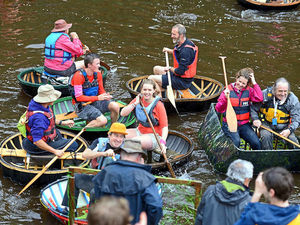 Supporting image for story: Watch: Ironbridge Coracle Regatta simply oar-some