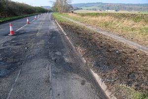 Damage to Hednesford Road