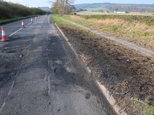 Damage to Hednesford Road