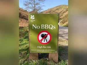 Supporting image for story: 'The risk just isn't worth it' - Firefighters' warning after disposable barbecue sparks Long Mynd blaze