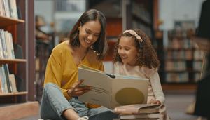 Parent and child reading