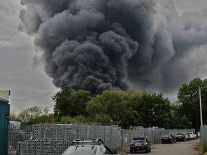 Supporting image for story: Blaze at Kidderminster recycling plant is finally out