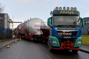 The biggest ever vessel produced by European Heathyards takes to the road