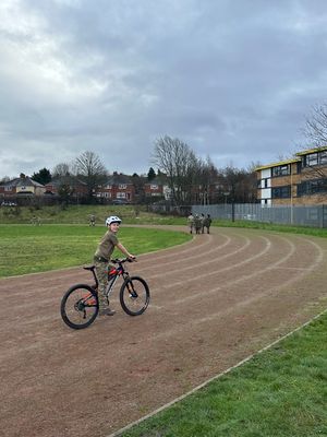 CCF Cadet taking on the Help for Heroes Challenge 