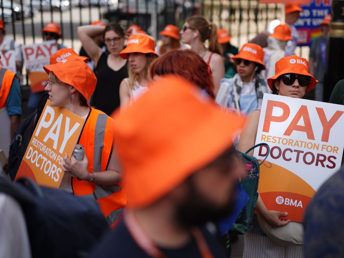 Row over NHS doctor strike deepens as poll suggests public support is waning Row over NHS doctor strike deepens as poll suggests public support is waning