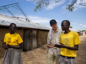 Supporting image for story: Liam Neeson witnesses impact on children of global funding cuts in South Sudan
