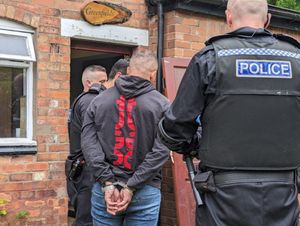 One man was arrested at the property on suspicion of cultivating cannabis