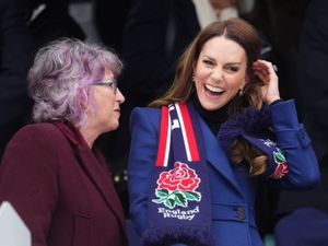 Supporting image for story: Kate watches rugby in first public appearance since Andrew arrest