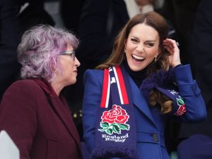 Supporting image for story: Kate watches rugby in first public appearance since Andrew arrest