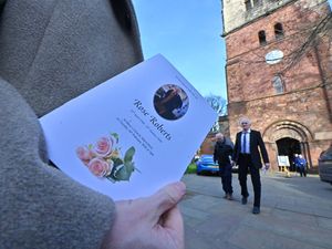 Supporting image for story: A glass of red raised and Nessun Dorma played as loved ones say farewell to beloved grandmother who died in Shrewsbury house fire