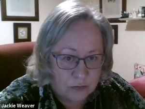 Supporting image for story: Jackie Weaver: From sleepy Shropshire to viral fame for woman at centre of parish council meeting