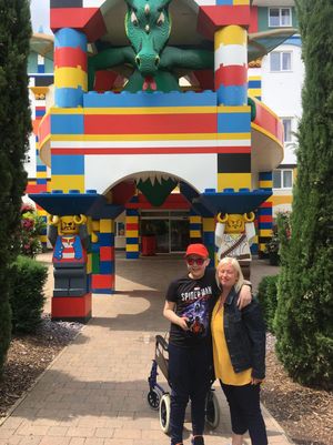 Ben and Hayley at Legoland Windsor, as arranged by Molly Ollys.