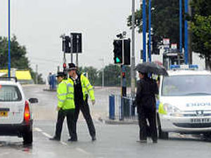 Supporting image for story: Men in crane jump threat