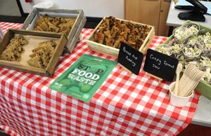 A display at the 'wipe out waste' workshop