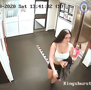 Kaylee-Jayde Priest, shown in a CCTV still just hours before her death