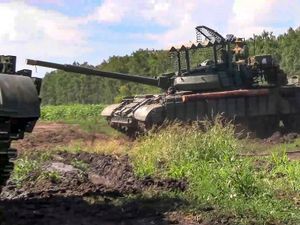 Supporting image for story: Russia tightens security in region of Ukraine incursion as fighting persists