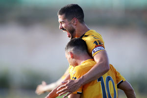 Conor Coady celebrates with Daniel Podence (Getty)