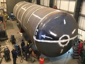 Supporting image for story: Giant oil separation vessel manufactured in Brownhills to hit the road