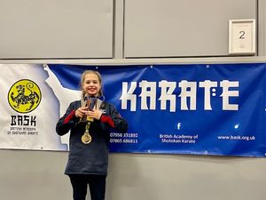 Supporting image for story: Karate kid Darcey Hawkes fighting to the top 