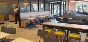 Inside, the layout is very different, more open and with access for people in need