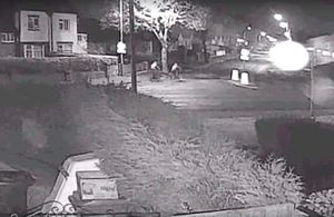 CCTV footage of Mr. Dann and his friend moments before the crash