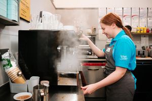 Kitchen volunteer Anna Steventon