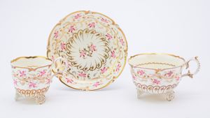 The 'C-Scroll' teacup, coffee cup and saucer that sold for £1,500. 