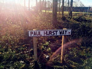Supporting image for story: That's the 'Way' to do it! 'Road sign' honours Shrewsbury Town boss Paul Hurst