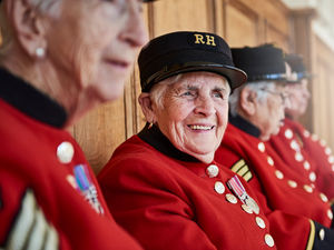 Supporting image for story: 'Strawberry' Audrey: One of the first female Chelsea Pensioners dies aged 91
