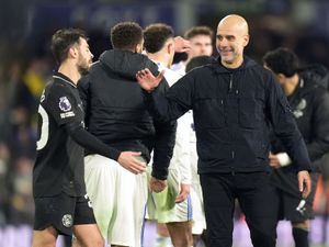 Supporting image for story: Pep Guardiola hails ‘huge victory’ at Leeds as Man City reel in leaders Arsenal