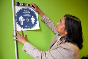 People have to keep their distance